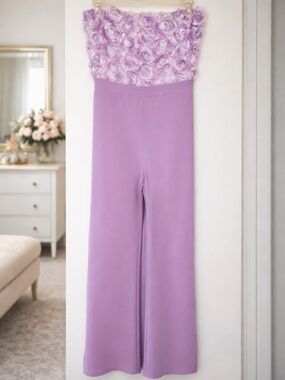She's In Bloom Jumpsuit - Lavender